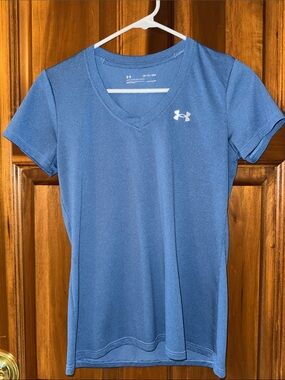 Under Armour Women's Slate Blue V-Neck Performance Tee